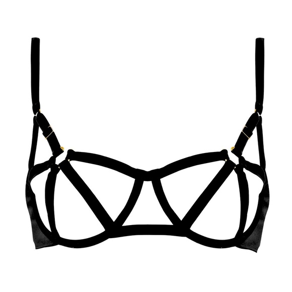 New, unworn Studio Pia Clea Bra & Harness in Jet - Picture 2 of 16